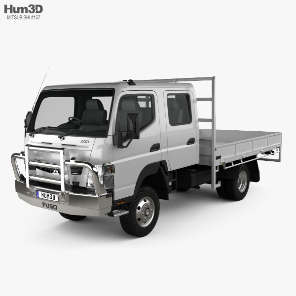 Mitsubishi Fuso Canter (FG) Wide Crew Cab Tray Truck 2019 3D model