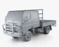 Mitsubishi Fuso Canter (FG) Wide Crew Cab Tray Truck 2019 3d model clay render