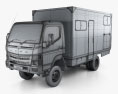 Mitsubishi Fuso Canter (FG) Wide Single Cab Camper Truck 2019 3d model wire render