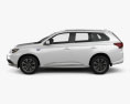 Mitsubishi Outlander PHEV with HQ interior 2018 3d model side view