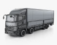 Mitsubishi Fuso Super Great Box Truck 4-axle 2022 3d model wire render