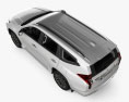 Mitsubishi Pajero Sport with HQ interior 2022 3d model top view