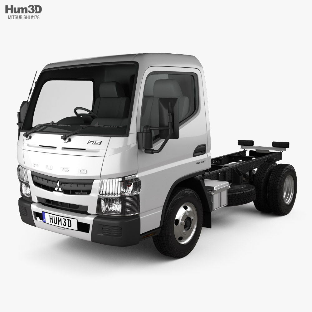 Mitsubishi Fuso Canter Superlow City Cab Chassis Truck L1 2019 3D 모델 