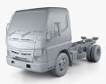 Mitsubishi Fuso Canter Superlow City Cab Chassis Truck L1 2019 3d model clay render