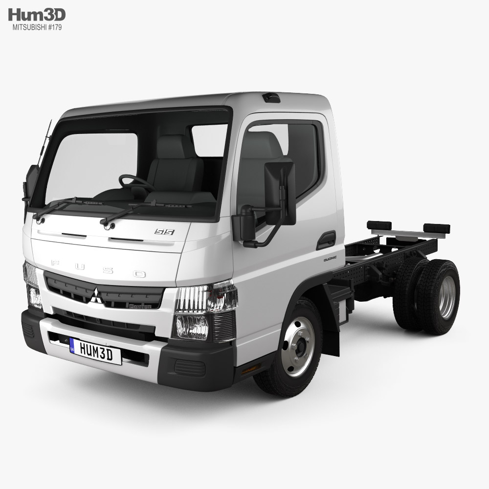 Mitsubishi Fuso Canter Wide 单人驾驶室 底盘驾驶室卡车 L1 2016 3D模型