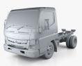 Mitsubishi Fuso Canter Wide Cabine Simple Camion Châssis L1 2016 Modèle 3d clay render