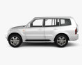 Mitsubishi Pajero 5-door with HQ interior 2006 3d model side view