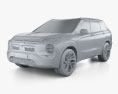 Mitsubishi Outlander SEL US-spec 2022 3d model clay render