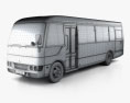 Mitsubishi Fuso Rosa Bus 1997 3D-Modell wire render