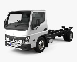 Mitsubishi Fuso Canter City Cabina Simple Low Roof Chasis de Camión 2021 Modelo 3D
