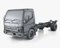 Mitsubishi Fuso Canter Wide Single Cab L3 Chassis Truck 2016 3d model wire render