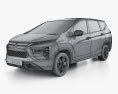 Mitsubishi Xpander 2021 Modèle 3d wire render