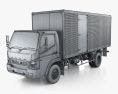 Mitsubishi Fuso FI Box Truck 2022 Modello 3D wire render