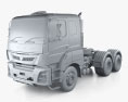 Mitsubishi Fuso TV Camião Tractor 2022 Modelo 3d argila render