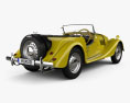 Morgan Plus 4 1954 3d model back view