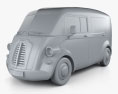 Morris JE Van 2022 3d model clay render