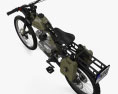 Motoped Survival Bike 2016 Modelo 3D vista superior