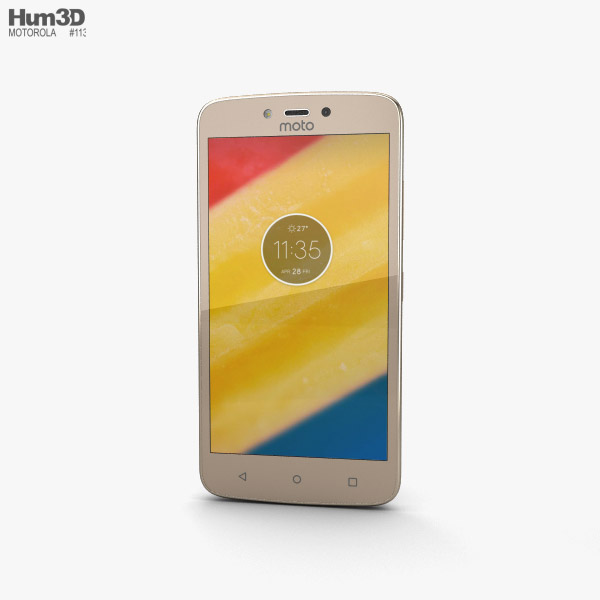 Motorola Moto C Plus Fine Gold 3D model