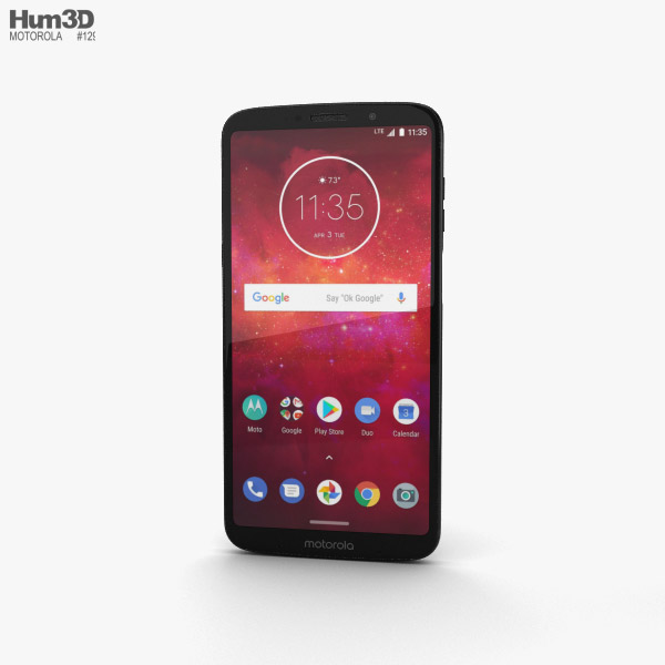 Motorola Moto Z3 Ceramic Black Modelo 3D