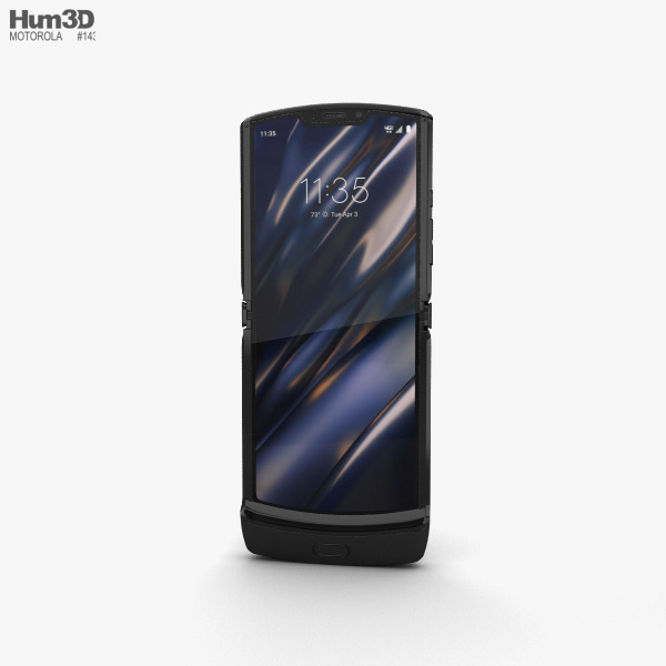 Motorola Razr Noir Black 2019 Modelo 3D