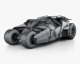 Batmobile Tumbler 2005 3Dモデル wire render