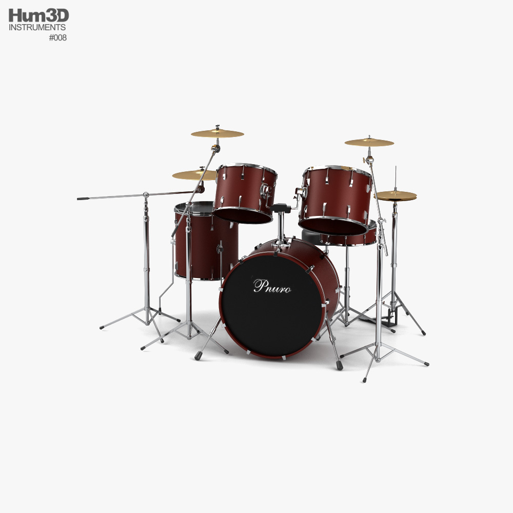Schlagzeug 3D-Modell
