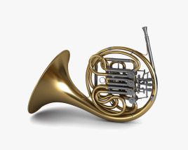 French Horn 3D model