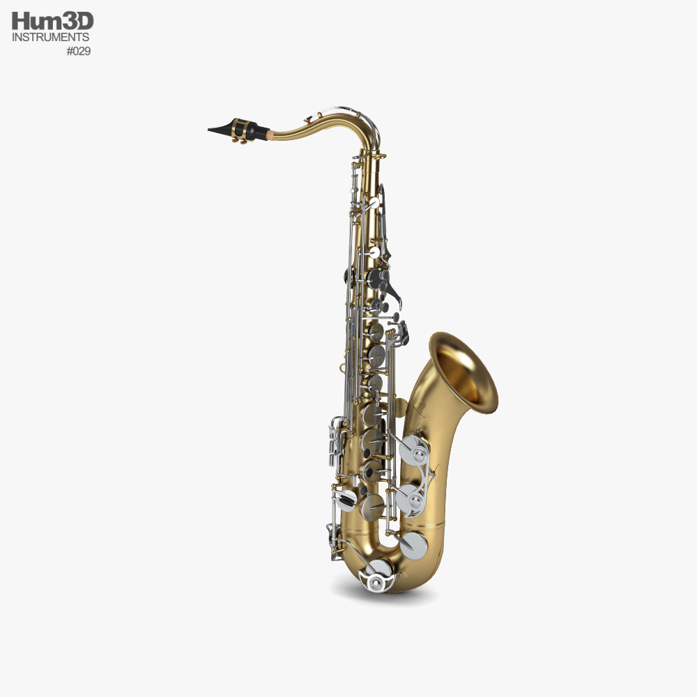 Saxofón Modelo 3D