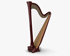Harpa Modelo 3d