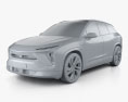 NIO ES6 2020 3Dモデル clay render