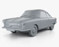 NSU Sport Prinz 1958 Modelo 3D clay render