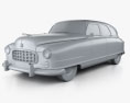 Nash Ambassador 1949 3d model clay render