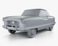 Nash Metropolitan 1956 3d model clay render
