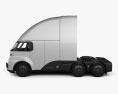 Neuron EV TORQ Tractor Truck 2022 3d model side view