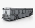 New Flyer D40LF Bus 2010 3D-Modell wire render