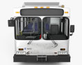New Flyer DE40LF Bus with HQ interior 2008 3d model front view