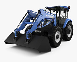 New Holland TD5 Loader Tractor 2017 3D model