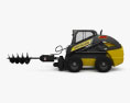 New Holland L225 Skid Steer Auger 2017 3Dモデル side view