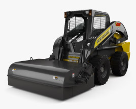 New Holland L225 Skid Steer Sweeper 2017 3D model