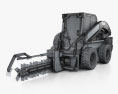 New Holland L225 Skid Steer Trencher 2017 3Dモデル wire render