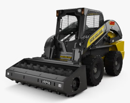 New Holland L225 Skid Steer Vibratory Roller 2017 3D model