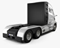 Nikola Two Camion Tracteur 2017 Modèle 3d vue arrière