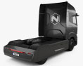 Nikola TRE 트랙터 트럭 2020 3D 모델  back view