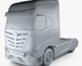 Nikola TRE Tractor Truck 2020 3d model clay render