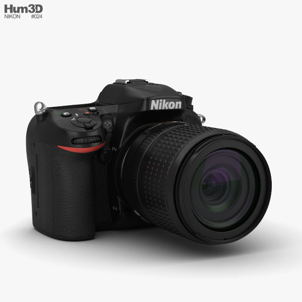 Nikon D7100 3D 모델 