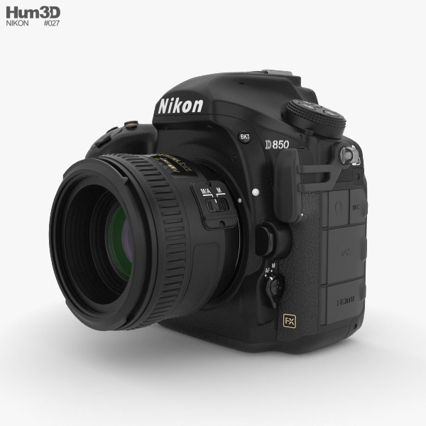 Nikon D850 3D model Electronics on Hum3D