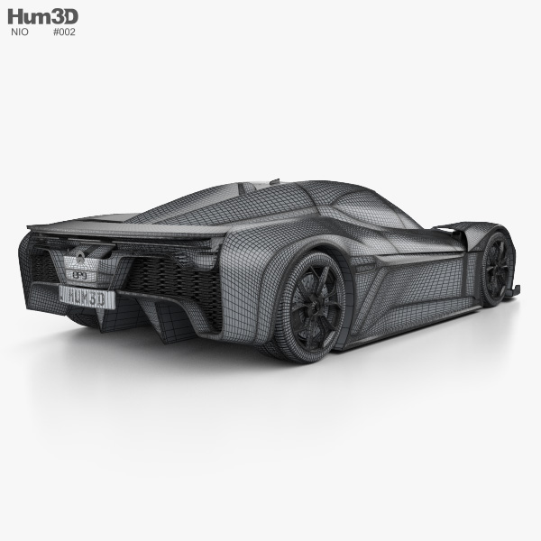 NIO EP9 2020 3D model - Vehicles on Hum3D