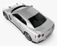 Nissan GT-R 2012 Modello 3D vista dall'alto