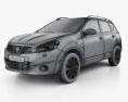 Nissan Qashqai (Dualis) 2014 3Dモデル wire render