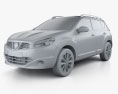 Nissan Qashqai (Dualis) 2014 3d model clay render